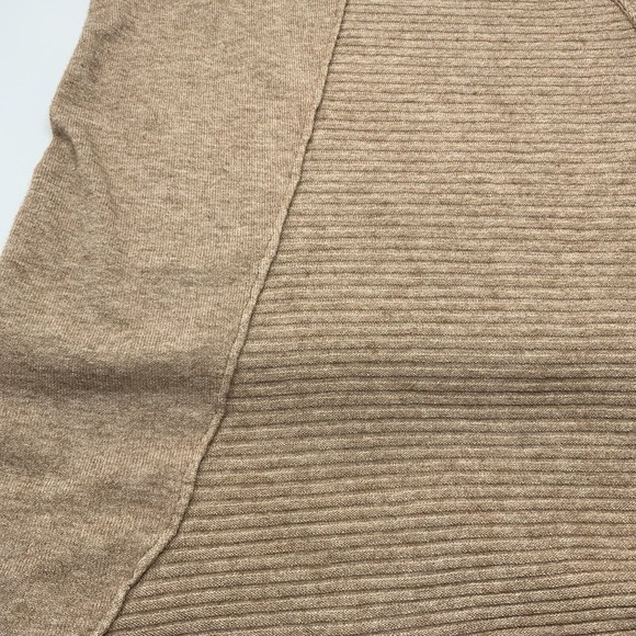 Top It Off Sweater Womens Size Small Medium Tan Pullover Fringe Tassels Soft - Picture 7 of 12